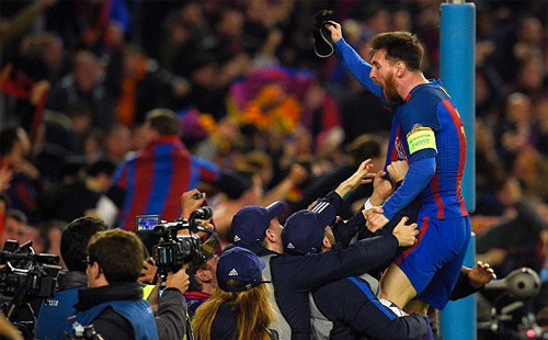 Thắng PSG với tỷ số 6-1, Barca vào tứ kết Champions League - VnExpress Thể thao