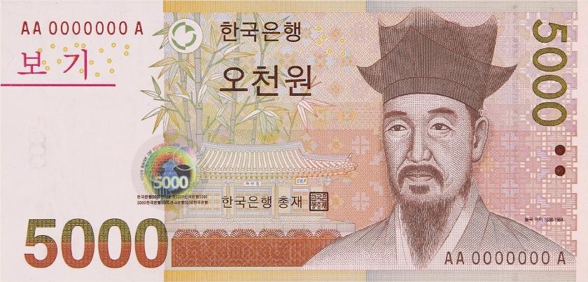 5000 Won Hàn Quốc