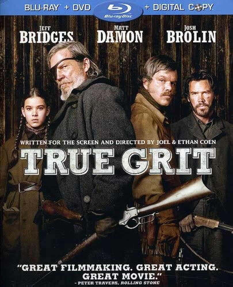 Amazon.com: True Grit (Two-Disc Blu-ray/DVD Combo) : Jeff Bridges, Matt Damon, Josh Brolin, Hailee Steinfeld, Barry Pepper, Bruce Green, Dakin Matthews, Joel Coen, Ethan Coen: Movies & TV