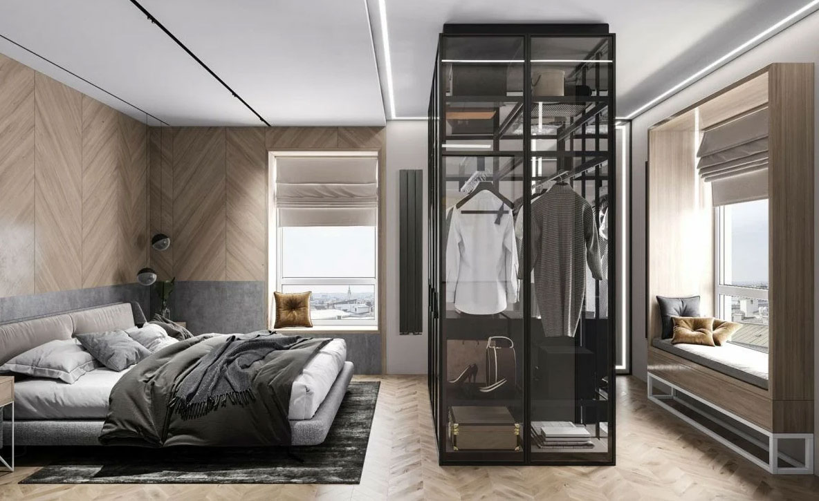 Báo giá thiết kế nội thất phòng ngủ master 40m2 tiện ích tại Bình Dương  |TuanLinh