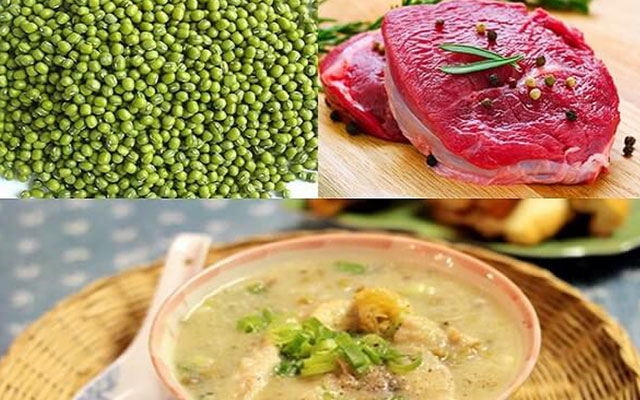 Cách nấu cháo thịt bò đậu xanh dinh dưỡng cho cả nhà