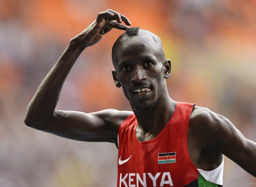 Photos: Ezekiel Kemboi le fantasque athlète Kenyan et ses coiffures insolites