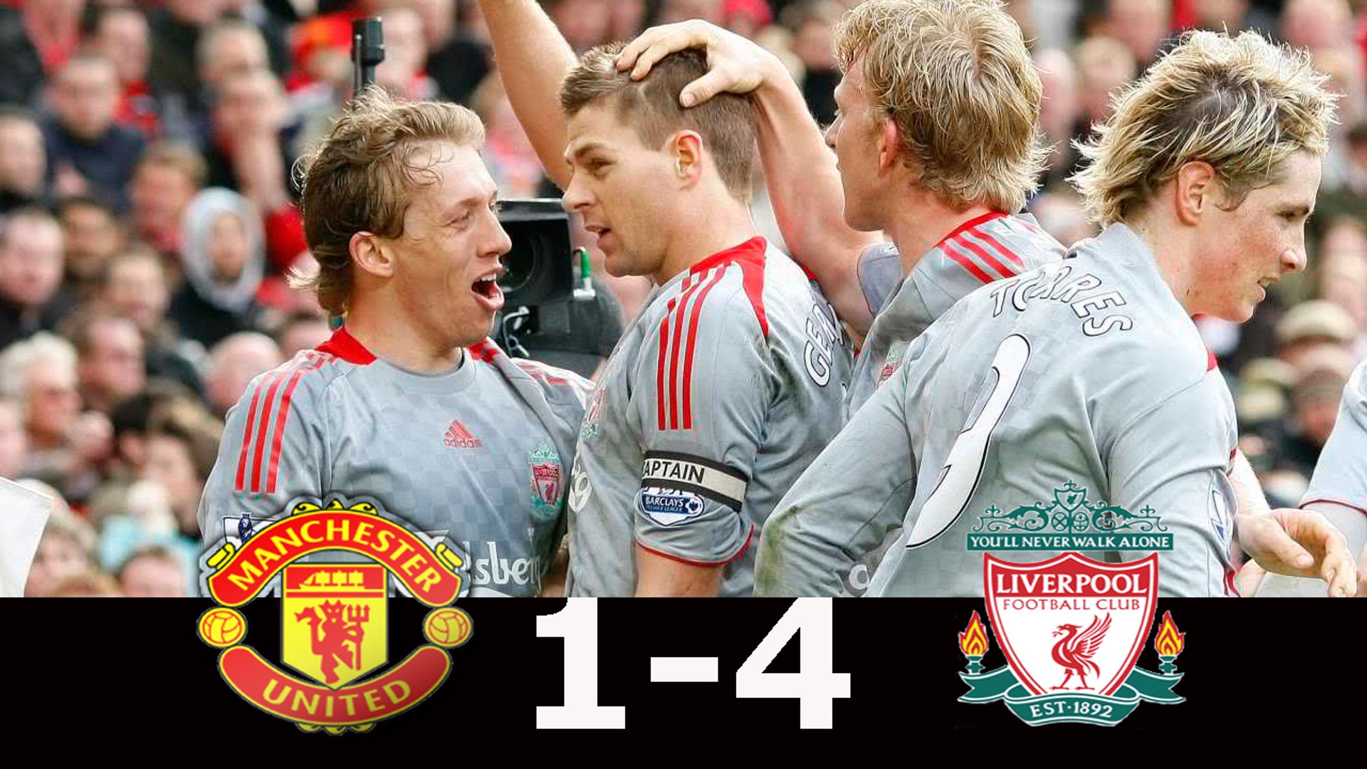 Great Wins 2009○Manchester United 1-4 Liverpool FC - video Dailymotion