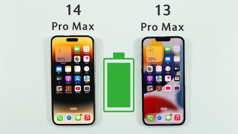 So sánh pin 13 Pro Max và 14 Pro Max: Có nên nâng cấp?